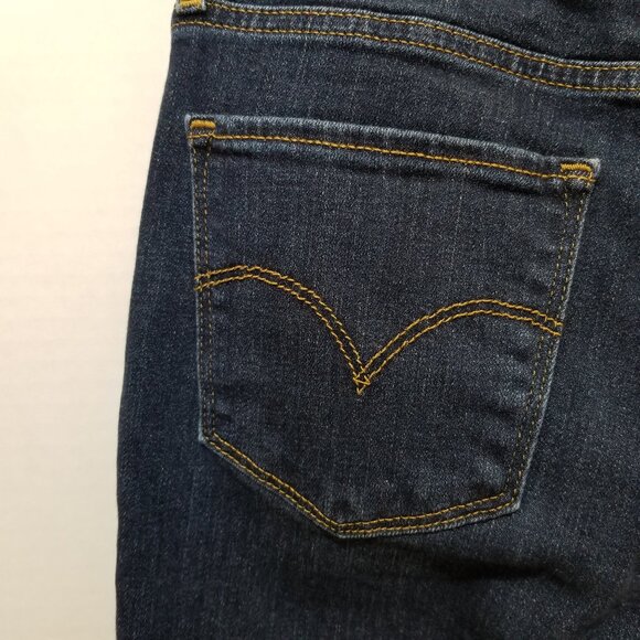 Levi's jeans 27 724 High Rise Straight Crop denim whiskered 58825-0055 - Picture 10 of 15